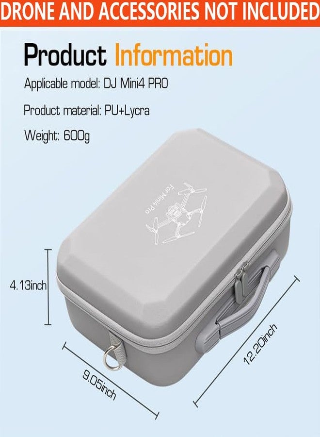 Zorbes Carrying Case for DJI Mini 4 Pro, Mini 4 Pro RC 2 Case, Storage Case for DJI Mini 4 Pro Accessories with Shoulder Strap, Portable Travel Case for DJI Mini 4 Pro and DJI RC 2 Controller Accessories Bag - Image 3